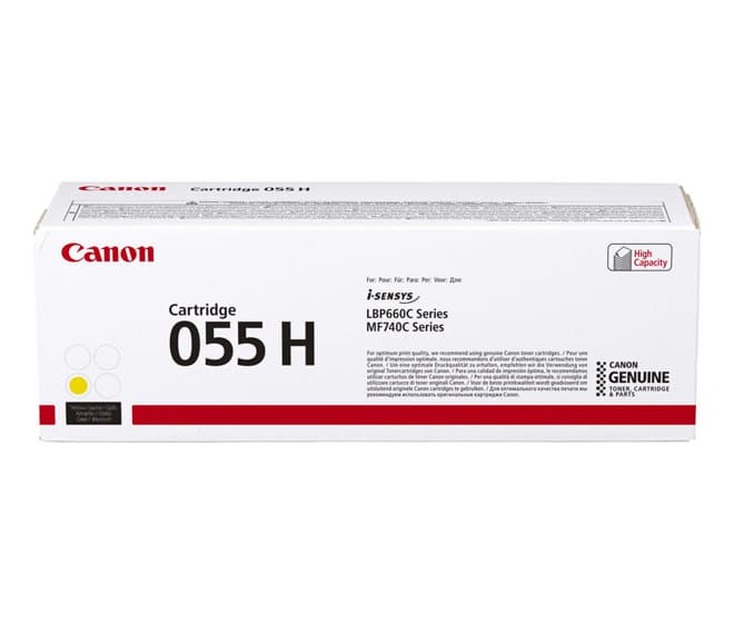 Toner laser Canon 055H jaune 5 900 pages