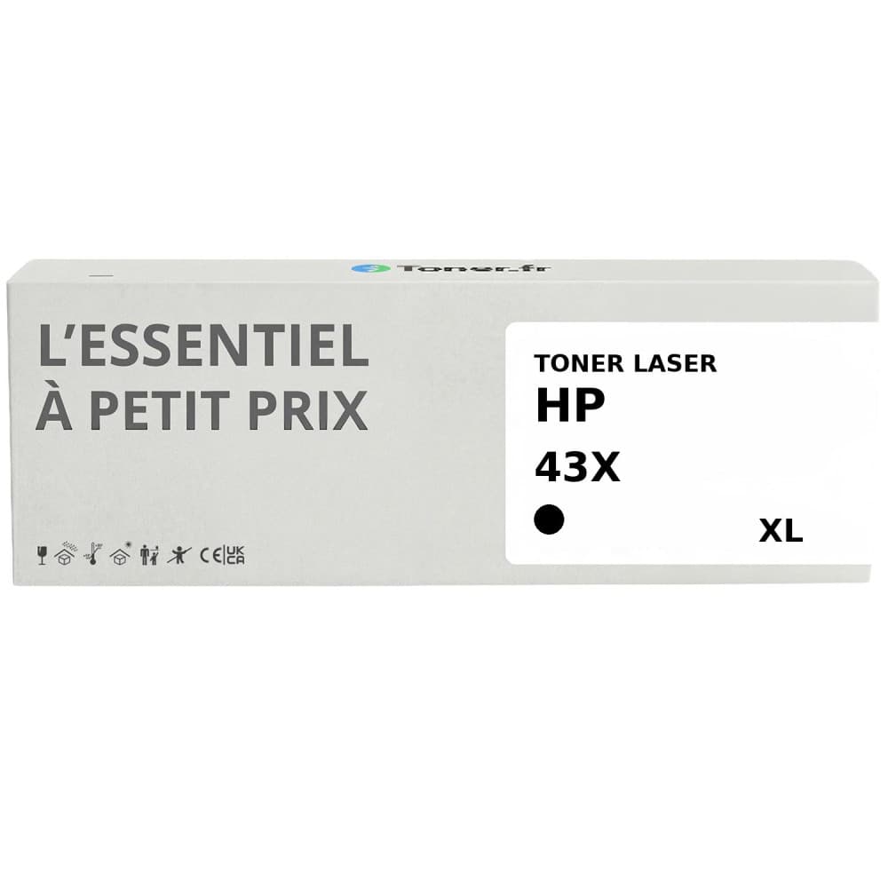 Toner compatible HP 43X XL Noir
