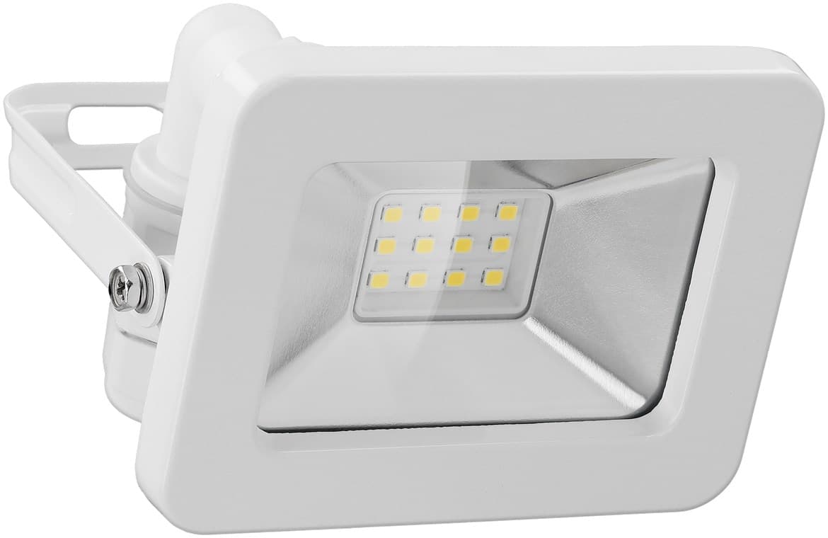 Spot d'extérieur LED Goobay, 10 W - avec 850 lm, lumière blanche neutre (4000 K) et presse-étoupe M16, adapté à une utilisation en extérieur