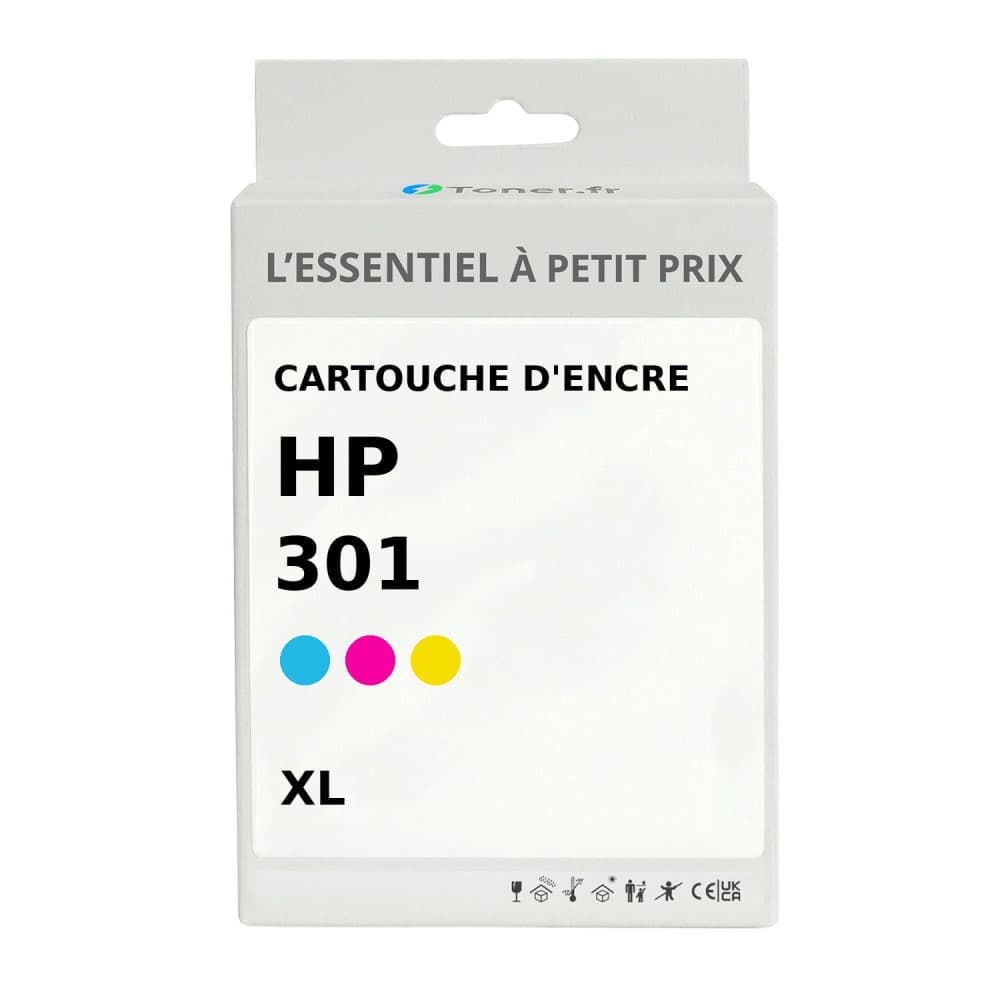 Cartouche d'encre compatible HP 301 XL Couleur