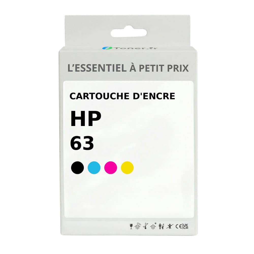 Tête d'impression Compatible Hp Hp 63 Noir et Couleurs marque Générique