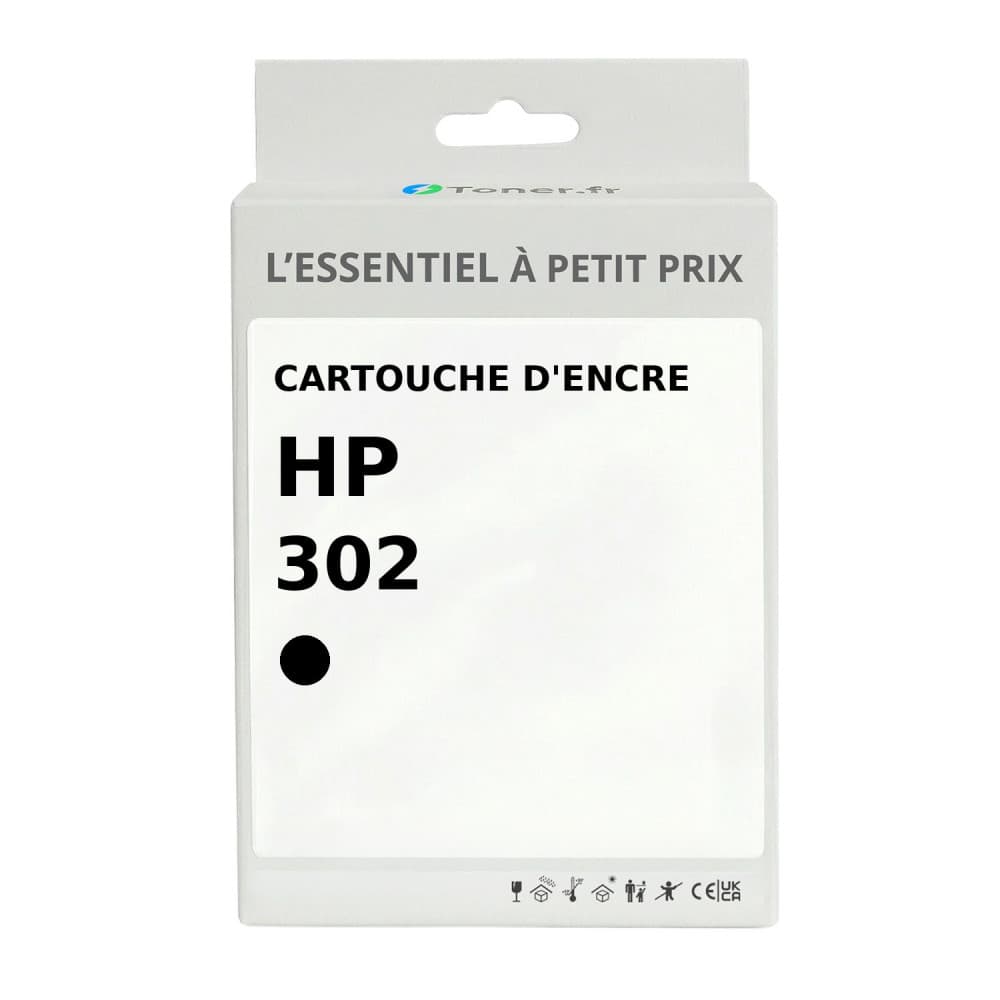 Cartouche d'encre compatible HP 302 Noir